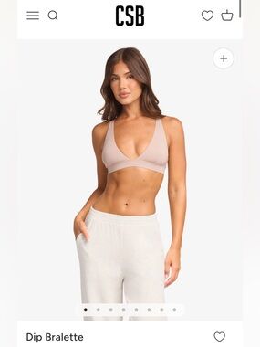 CSB Dip Bralette - sand